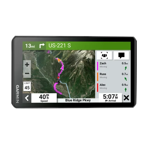 Garmin Zumo XT2 motorcycle GPS navigator, 6-inch display, refurbished black unit.