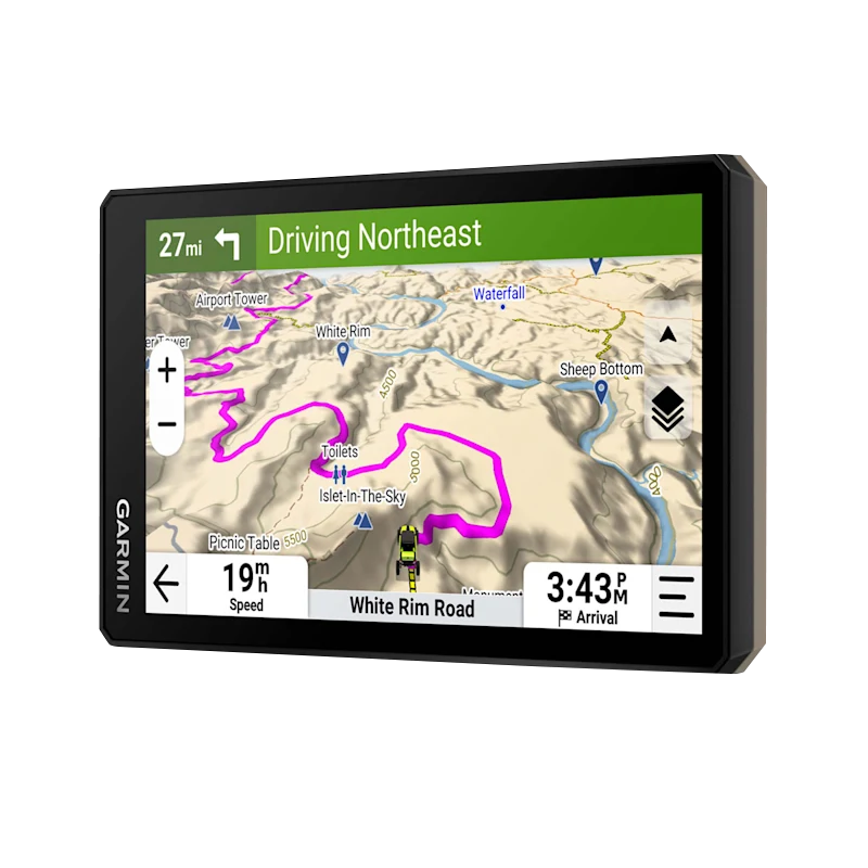 Garmin Tread 2 Powersport GPS navigator with a 6-inch screen and black housing