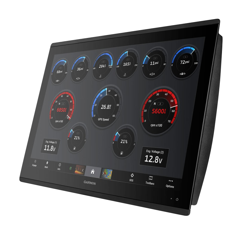 Garmin GPSMAP 8624 marine chartplotter with black bezel display