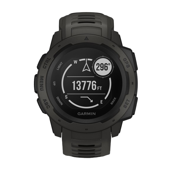 Garmin Instinct, Graphite GPS Watch (Garmin Certified Refurbished) by Garmin