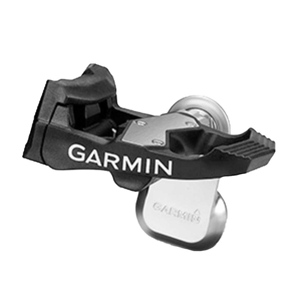 Garmin Vector S Upgrade Pedal, large, black with silver cleat plate.