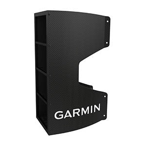 Garmin carbon fiber mast bracket for fish finder transducers, black with Garmin logo