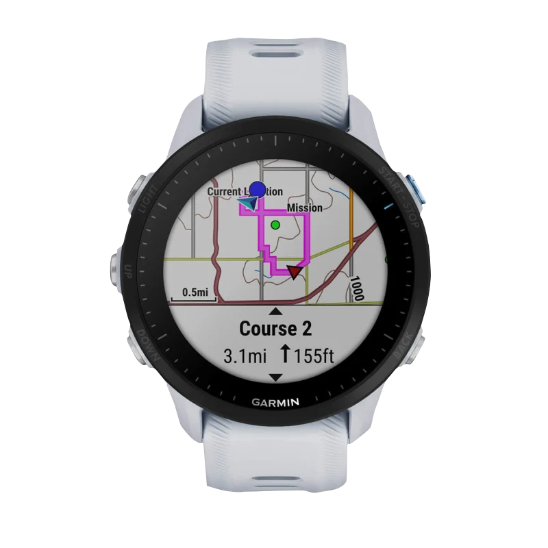 Garmin Forerunner 955, Whitestone (Garmin Certified Refurbished) by Garmin