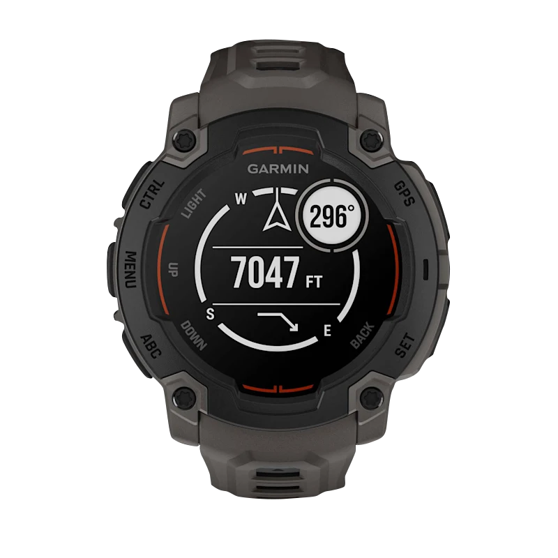Garmin Instinct E 45mm smartwatch, black with charcoal band