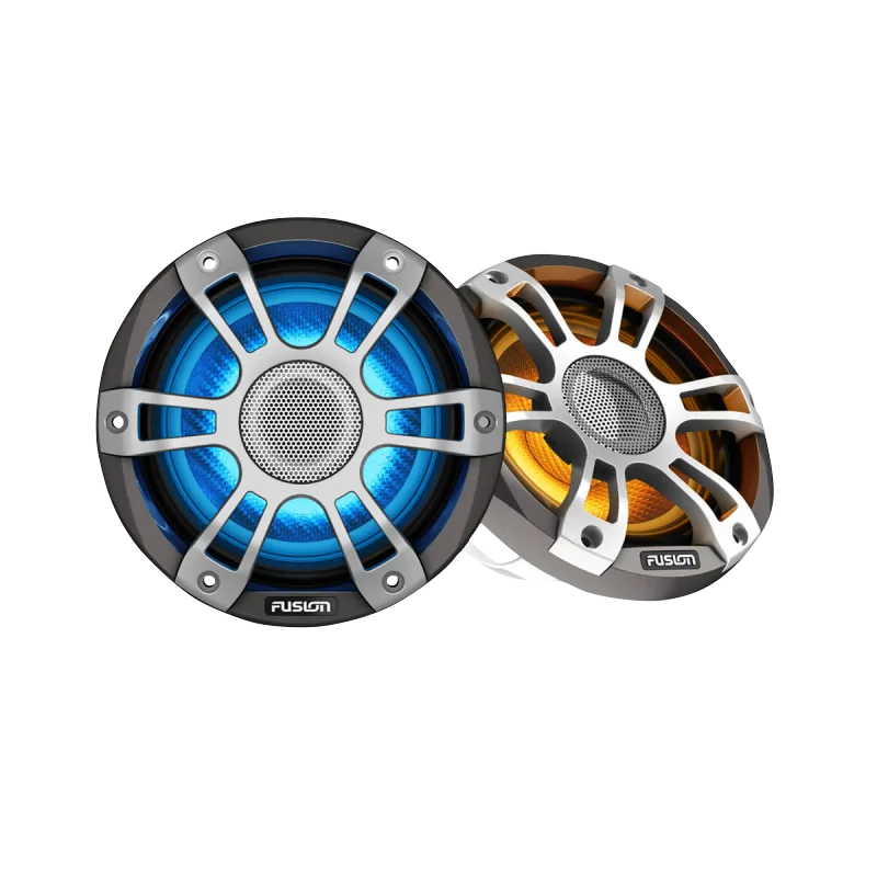 Garmin Fusion Signature Series 3i Marine Coaxial Speakers 6.5" 230-watt CRGBW Coaxial Sports Gray Marine Speakers (Pair) (010-02771-11) by Garmin
