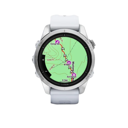 Garmin Epix Pro (Gen 2), 42 mm Standard Edition Silver with Whitestone Band (010-02802-00) by Garmin
