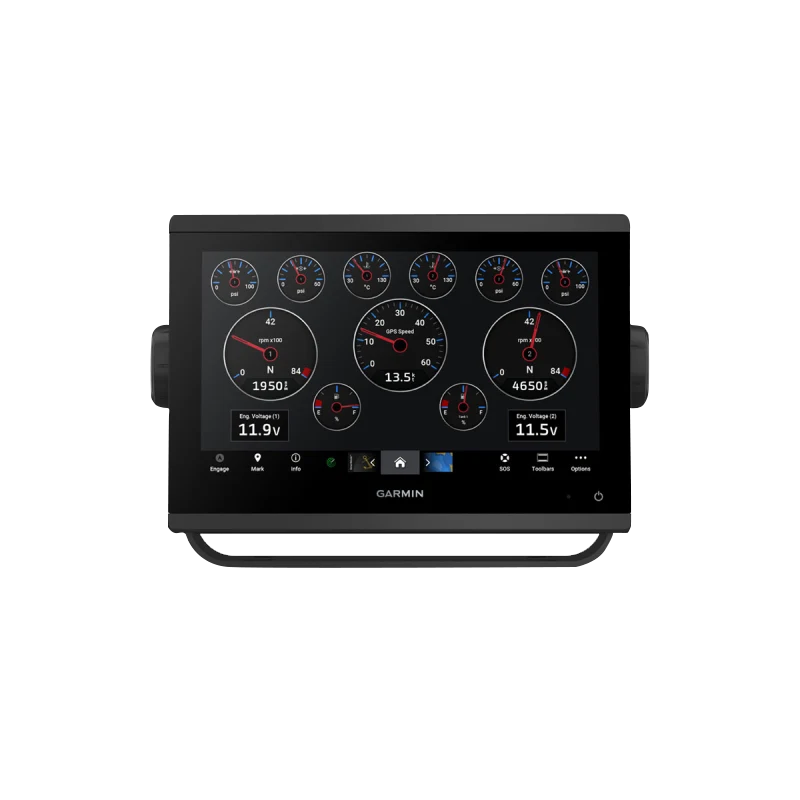 Garmin GPSMAP 923xsv marine chartplotter display in black housing