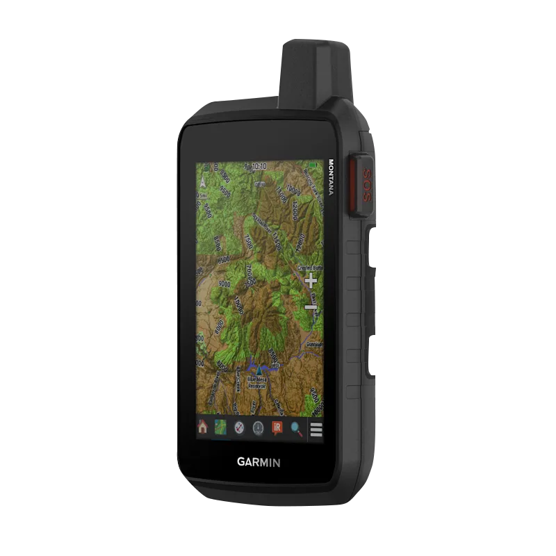 Garmin Montana 710i rugged black outdoor GPS touchscreen navigator with inReach technology