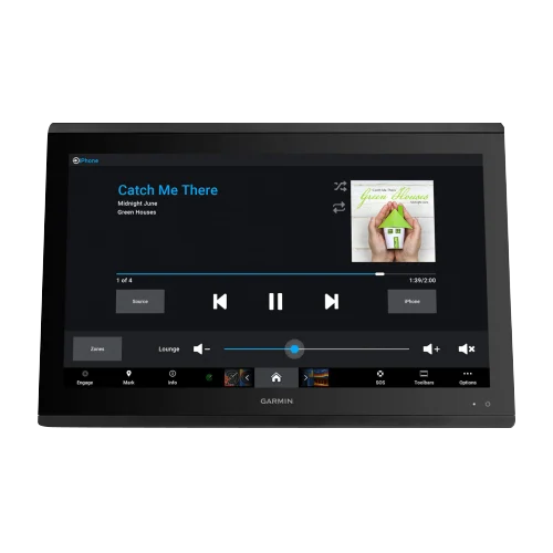 GPSMAP 8422 MFD marine touchscreen chartplotter with black bezel by Garmin