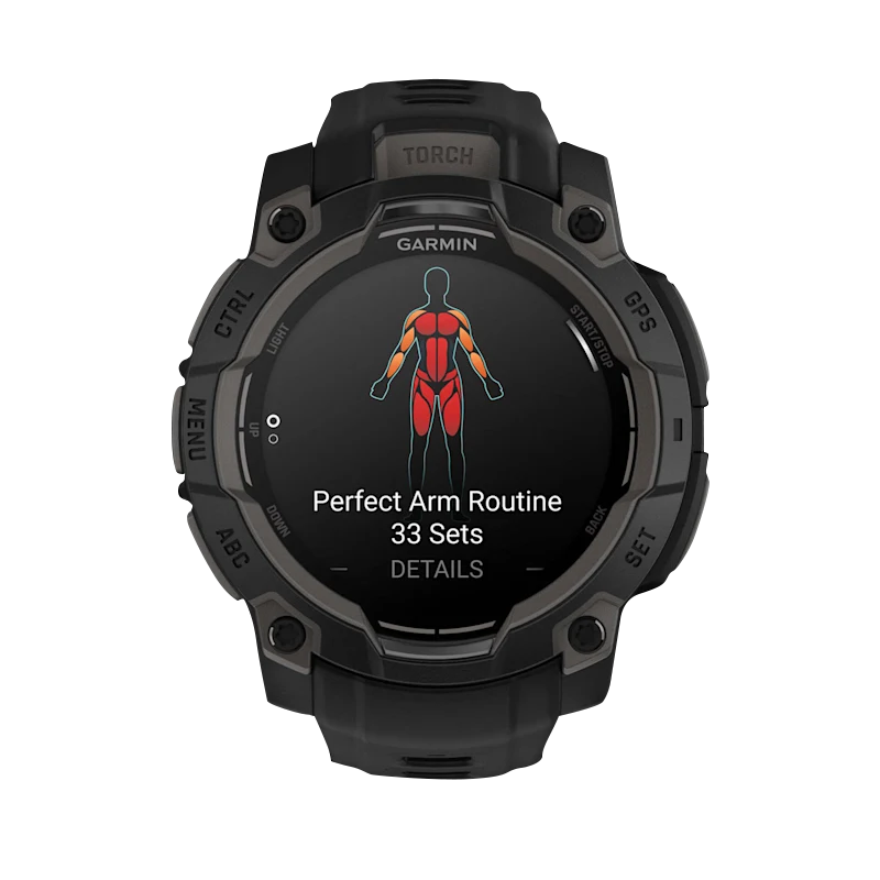 Garmin Instinct 3 AMOLED, (45mm) Black with Black Band (010-02936-00) by Garmin