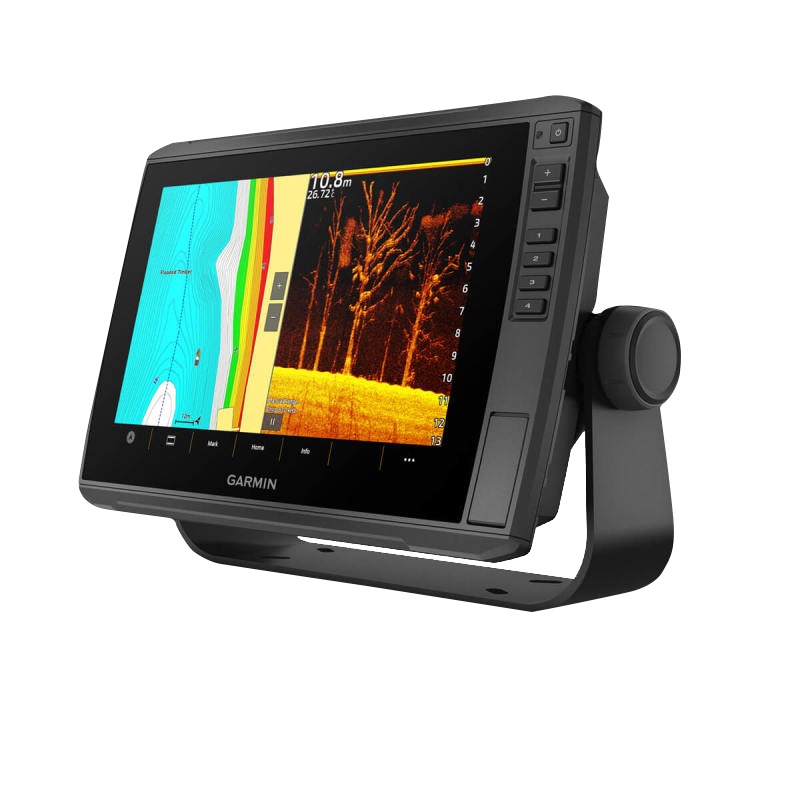 Garmin ECHOMAP Ultra 2 10-inch chartplotter (102sv) without transducer on a stand