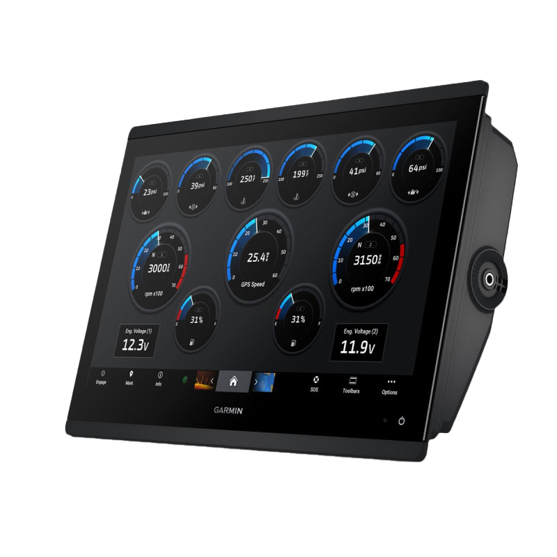 Garmin GPSMAP 1643 Non-sonar with Mapping marine chartplotter, black touchscreen display