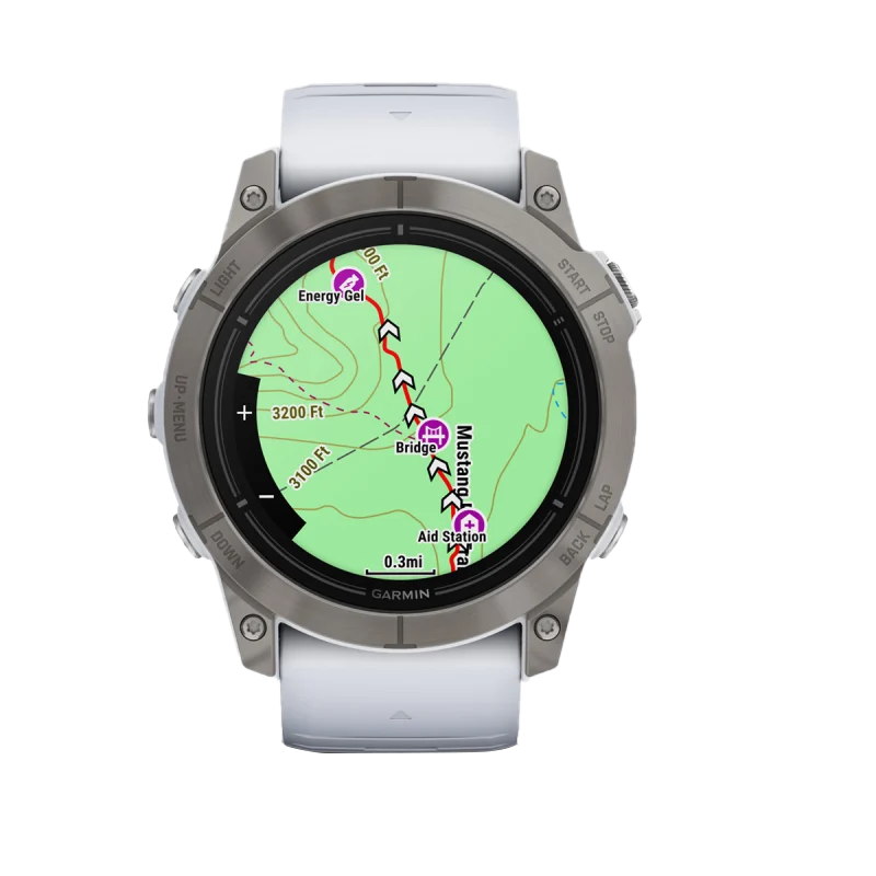Garmin Epix Pro (Gen 2), 51 mm Sapphire Edition Titanium with Whitestone Band (010-02804-10) by Garmin