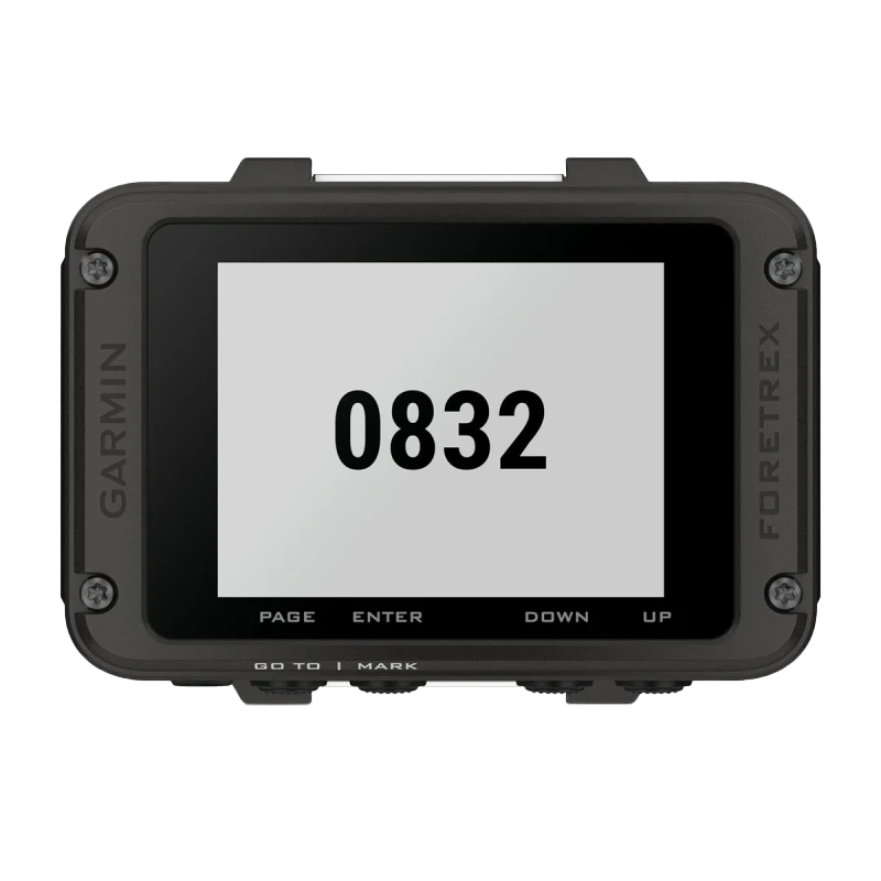 Garmin Foretrex 801 wrist-mounted GPS navigator in black.