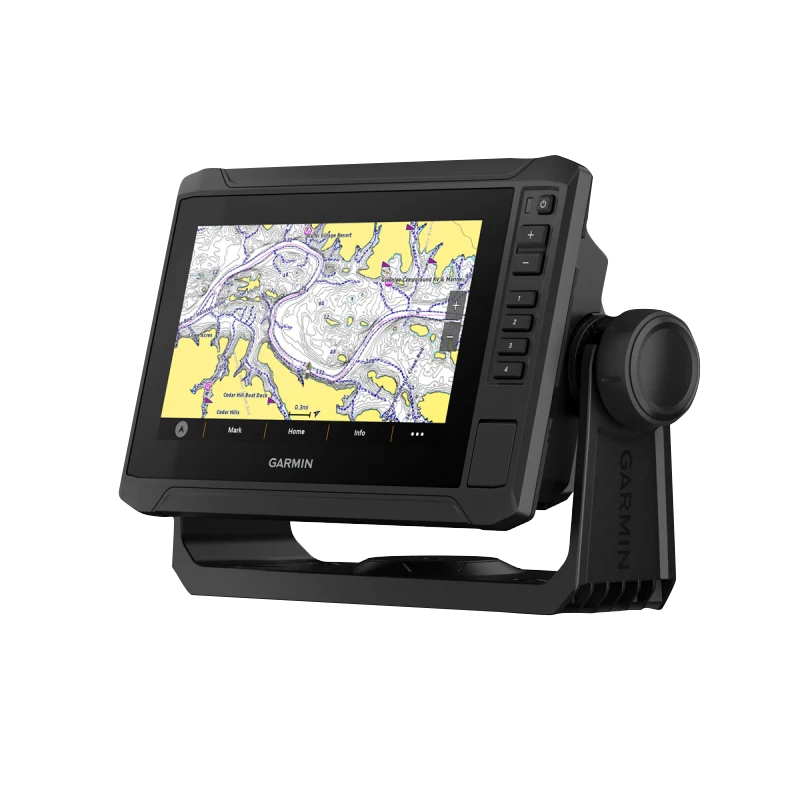 Garmin EchoMap UHD2 7-inch sv chartplotter with Navionics+ U.S. Inland maps on mounting bracket