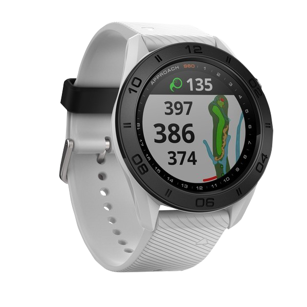 Garmin Approach S60, White, Golf GPS Smartwatch & Rangefinder (Garmin Certified Refurbished) by Garmin