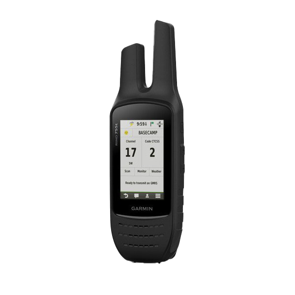 Garmin Rino 755t GPS and 2-way radio handheld, black rugged unit