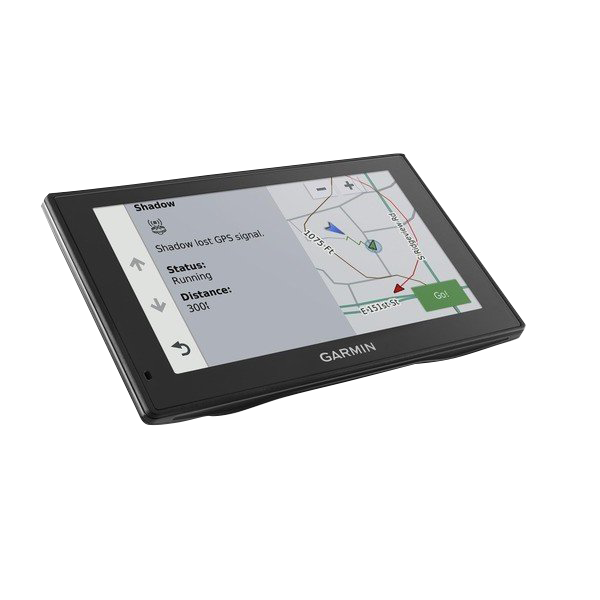 Garmin DriveTrack 70LMT 7-inch GPS navigator for automobiles, black with Garmin logo.