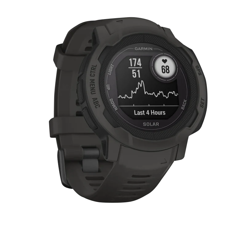 Garmin Instinct 2 Solar Smartwatch, Graphite, refurbished
