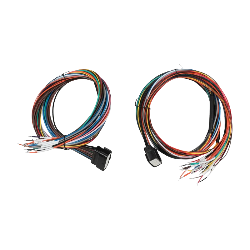 Two Garmin Boat Switch harness cables (010-02735-00) for EchoMap marine GPS, multi-colored wire bundles with connectors