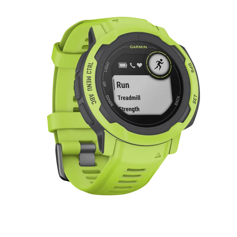 Garmin Instinct 2 Smartwatch in Electric Lime, refurbished