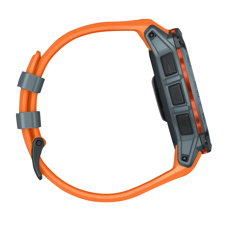 Garmin Instinct 3 Solar smartwatch, 50mm Twilight gray case with Solstice orange band