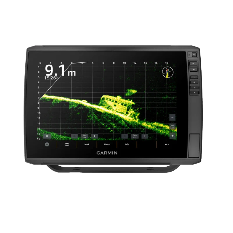 Black Garmin ECHOMAP Ultra 2 12-inch chartplotter (122sv) without transducer
