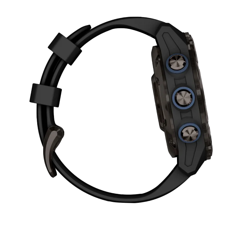 Garmin Descent Mk3i dive computer, 43 mm carbon gray DLC titanium with black silicone band