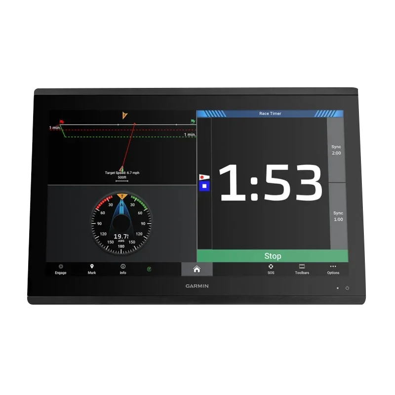 Garmin GPSMAP 8622 marine chartplotter with large black bezel touchscreen display
