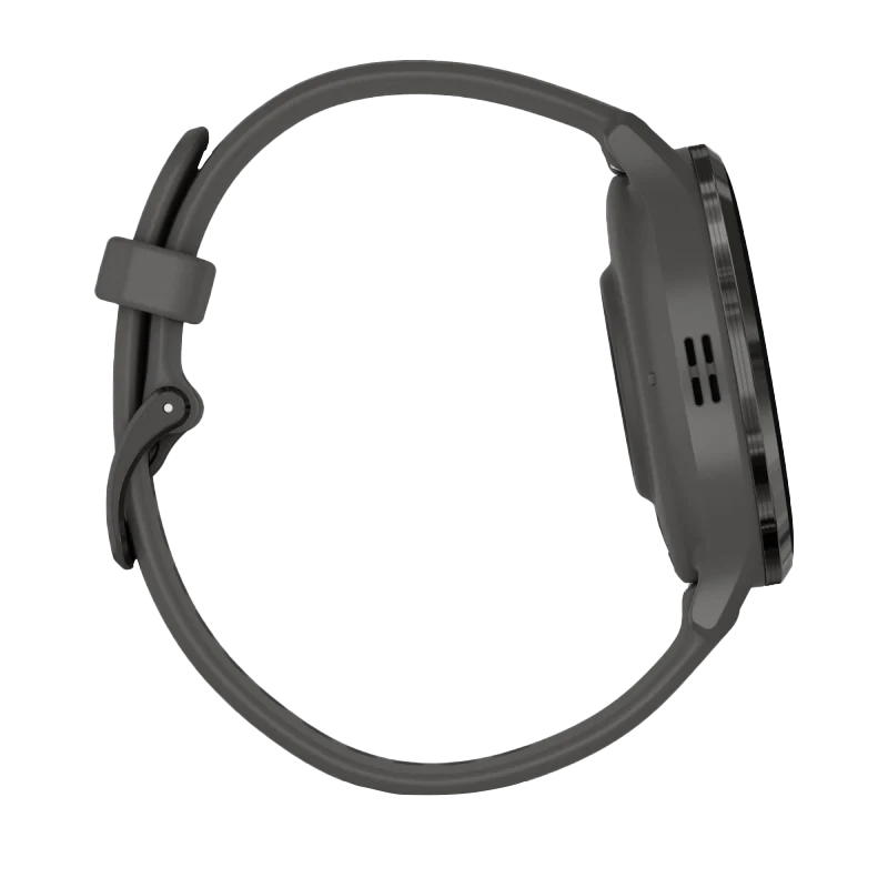 Garmin Venu 3S, 41 mm Slate Stainless Steel Bezel with Pebble Gray Case and Silicone Band (010-02785-00) by Garmin