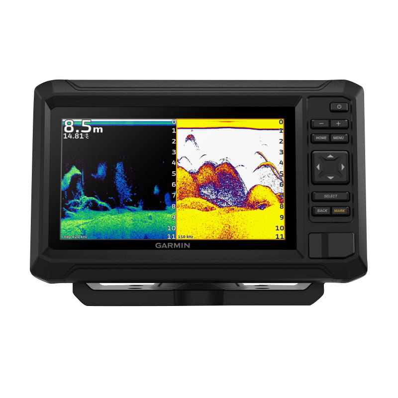 Garmin ECHOMAP UHD2 7-inch cv chartplotter 72cv with GT20-TM transducer, black marine GPS