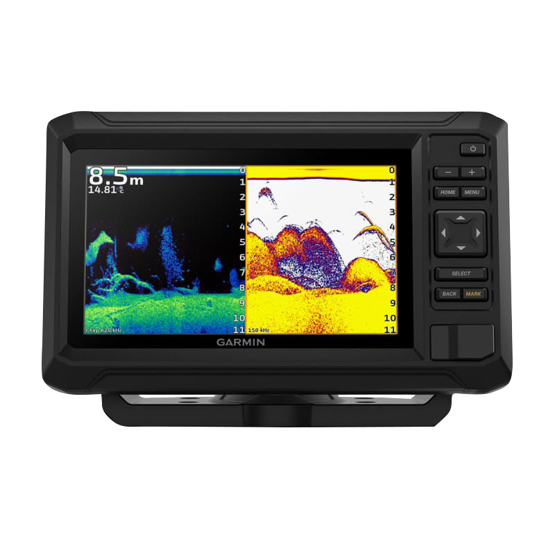 Garmin ECHOMAP UHD2 7in cv Chartplotter, black marine GPS with split-color sonar