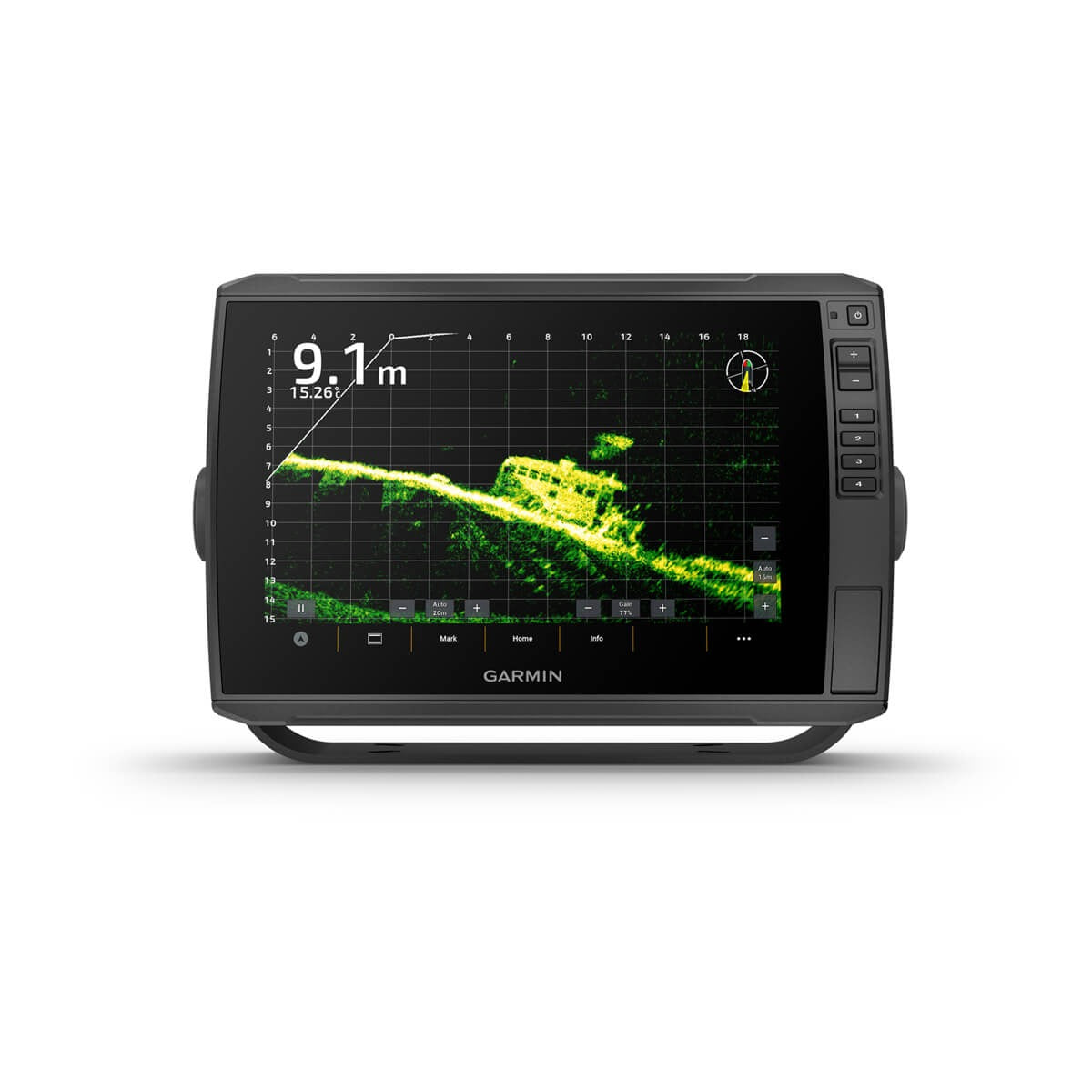 Garmin ECHOMAP Ultra 2 10-inch chartplotter with GT56UHD-TM transducer, marine GPS/sonar display