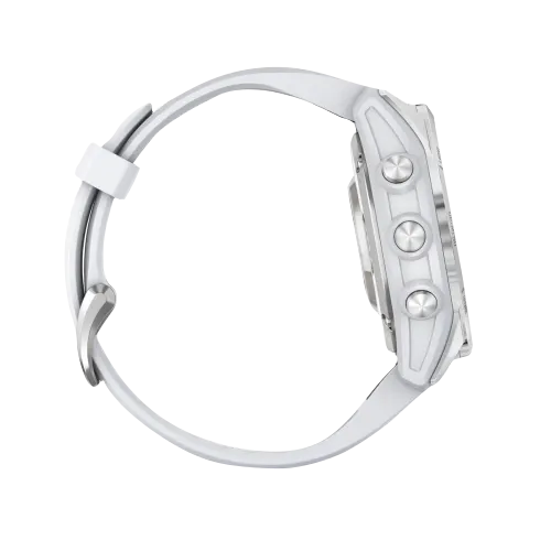 Garmin Epix Pro (Gen 2), 42 mm Standard Edition Silver with Whitestone Band (010-02802-00) by Garmin