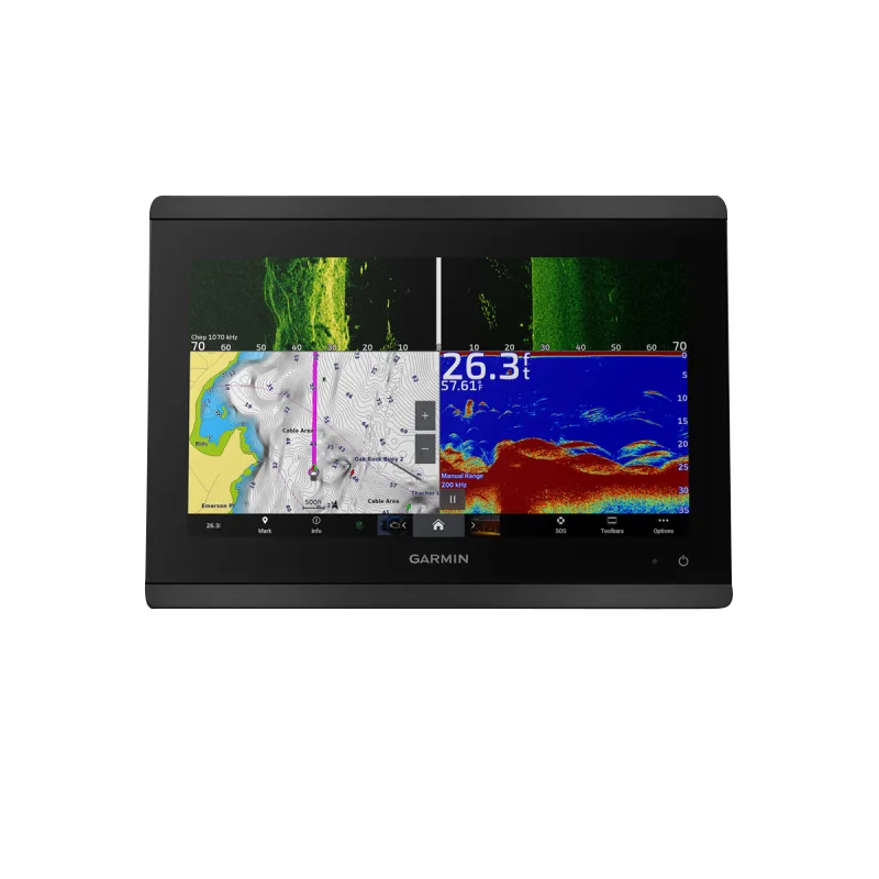 Garmin GPSMAP 8612xsv marine chartplotter with mapping and sonar display
