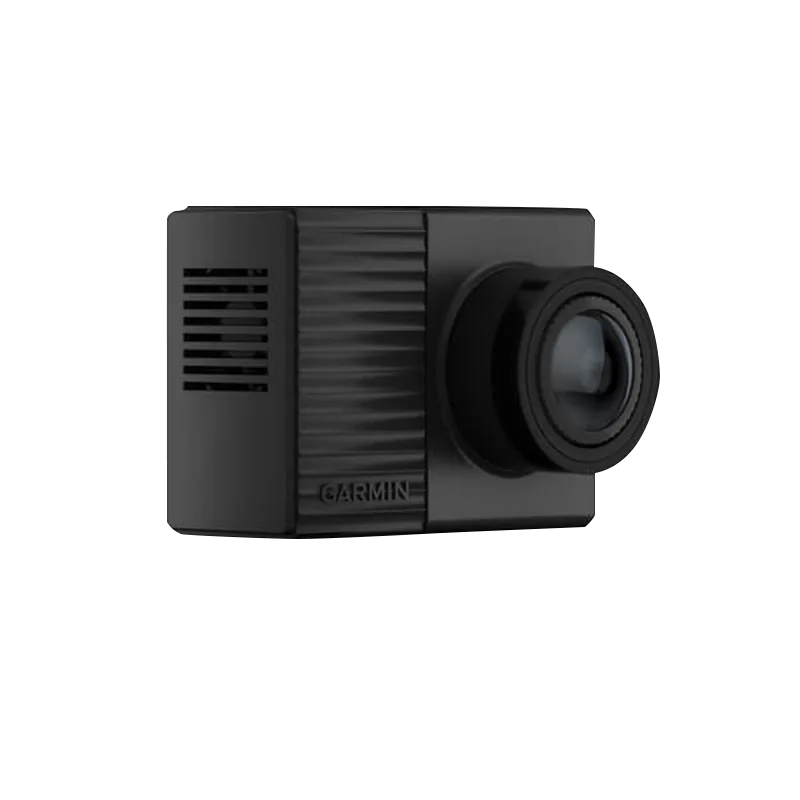 Garmin Dash Cam Tandem dual-lens camera with two 180-degree lenses, black, certified refurbished