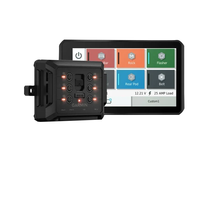 Garmin PowerSwitch control unit and Garmin touchscreen display, Certified Refurbished two-item kit