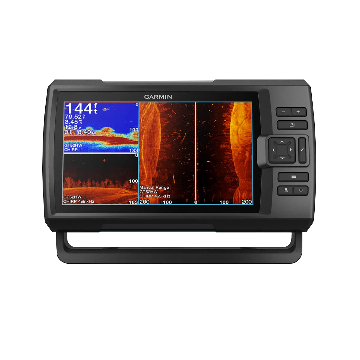 Garmin STRIKER Vivid 9sv fish finder display without transducer, 9-inch color sonar unit