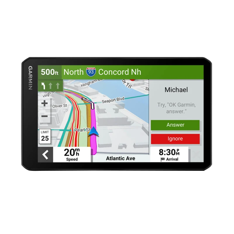 Garmin DriveCam 76 7-inch GPS navigator with built-in dash cam, certified refurbished