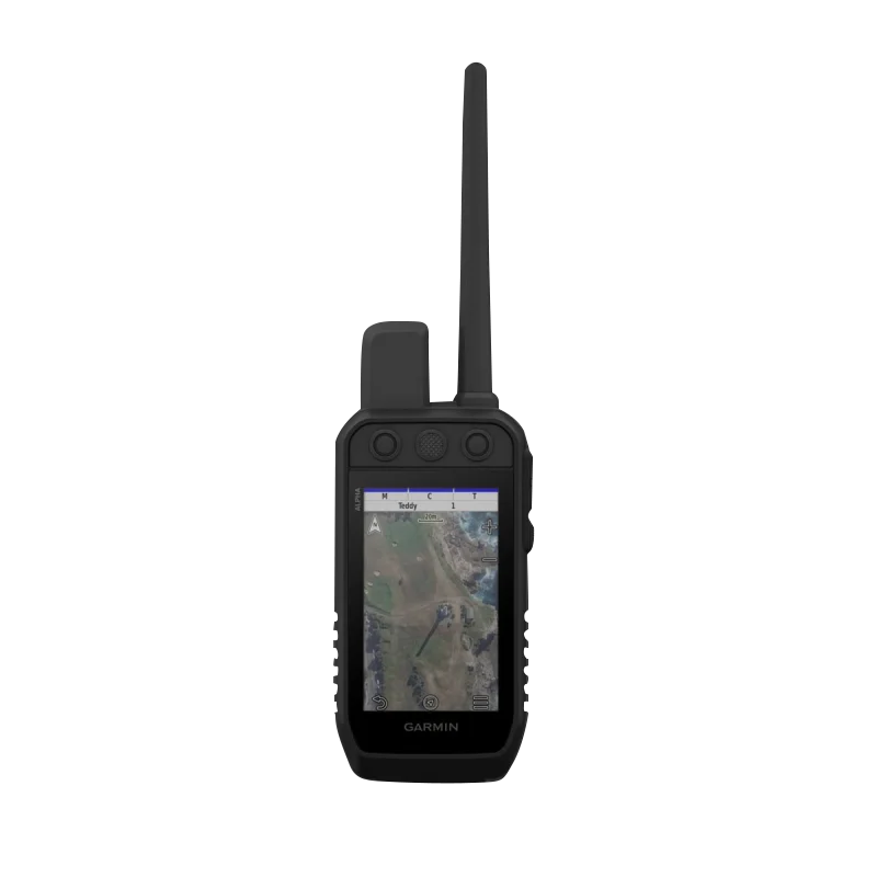 Garmin Alpha 300 handheld GPS dog-tracking device, black with antenna