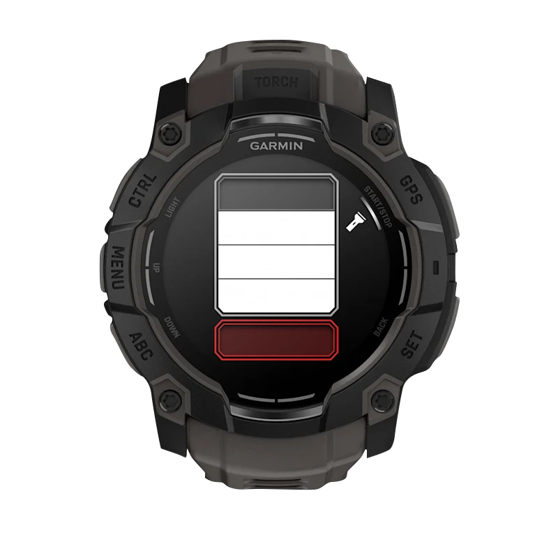 Garmin Instinct 3 AMOLED, (50mm) Black with Charcoal Band (010-03020-00) by Garmin
