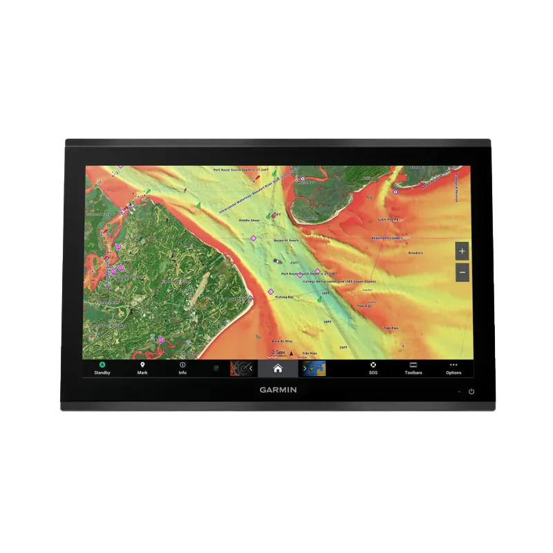 Garmin GPSMAP 9222 Premium marine chartplotter display with Navionics+ in a black bezel