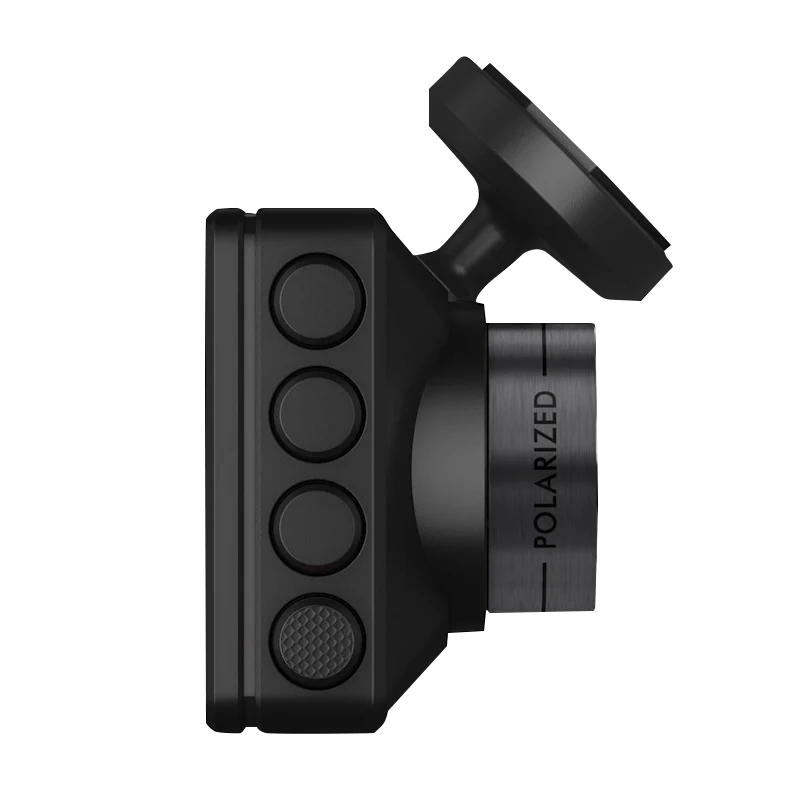 Garmin Dash Cam X210 black dash cam with polarized lens ring
