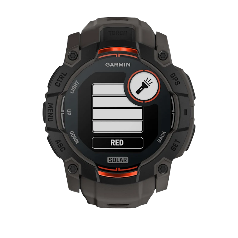 Garmin Instinct 3 Solar, (50mm) Black with Charcoal Band (010-02935-00) by Garmin