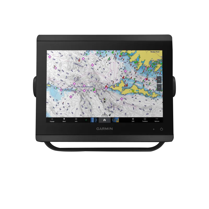Garmin GPSMAP 8610 marine chartplotter with mapping, black housing and nautical chart display