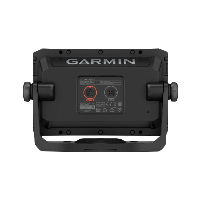 Garmin ECHOMAP UHD2 5-inch cv chartplotter back view with dual ports, without transducer (010-02589-00)