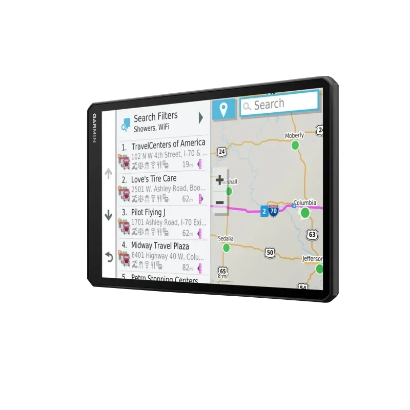 Garmin Dezl OTR1000 trucking GPS navigator, black 10-inch display, certified refurbished