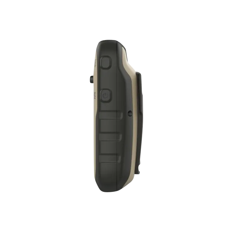 Garmin eTrex 32x rugged handheld GPS, certified refurbished, black and tan.