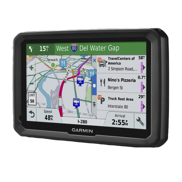 Garmin Dezl 580LMT-S trucking GPS navigator with 5-inch screen, certified refurbished