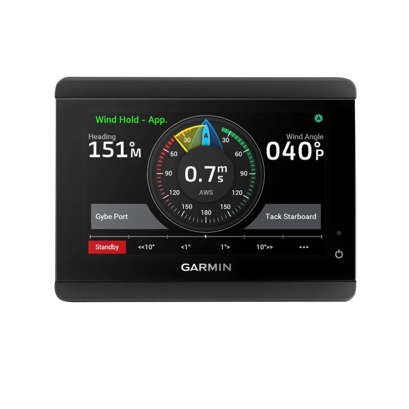 Garmin GHC 50 Marine Autopilot Instrument, black touchscreen display for marine chartplotters
